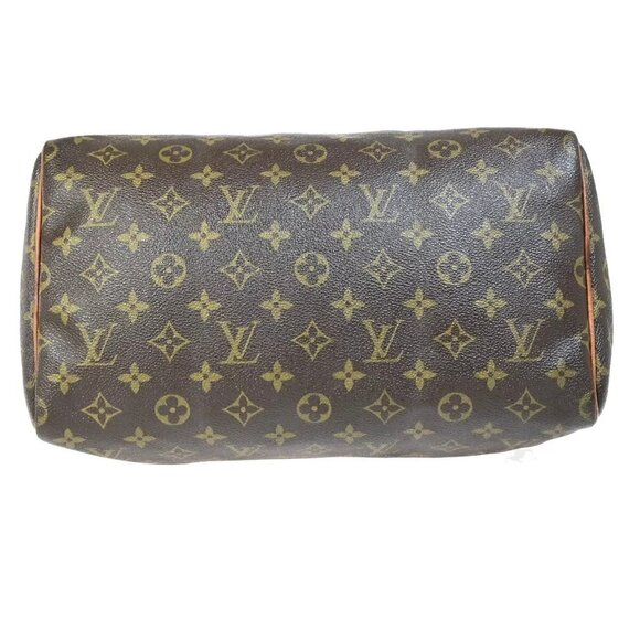 LOUIS VUITTON Speedy 30 Travel Hand Bag Monogram Leather Brown - Picture 10 of 16